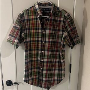 Ralph Lauren Classic Fit Plaid Shirt L Short Sleeve